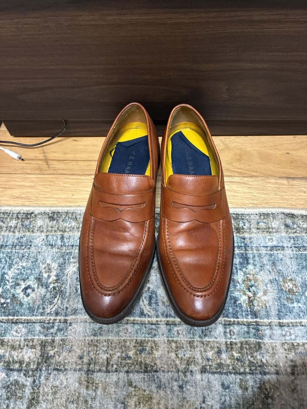Cole Haan Grand Penny Loafers Size 9 M Brown Leather